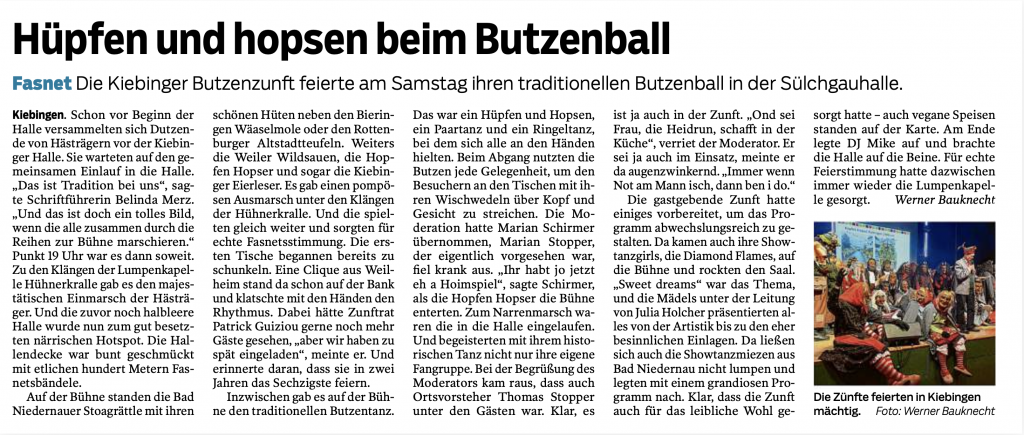 Schwäbisches Tagblatt vom 02.02.2026